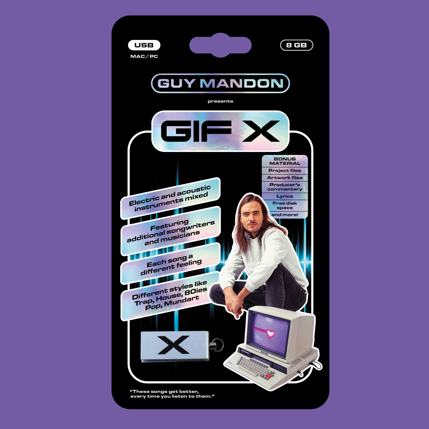 Guy Mandon – GIF X (Cover USB-Stick)