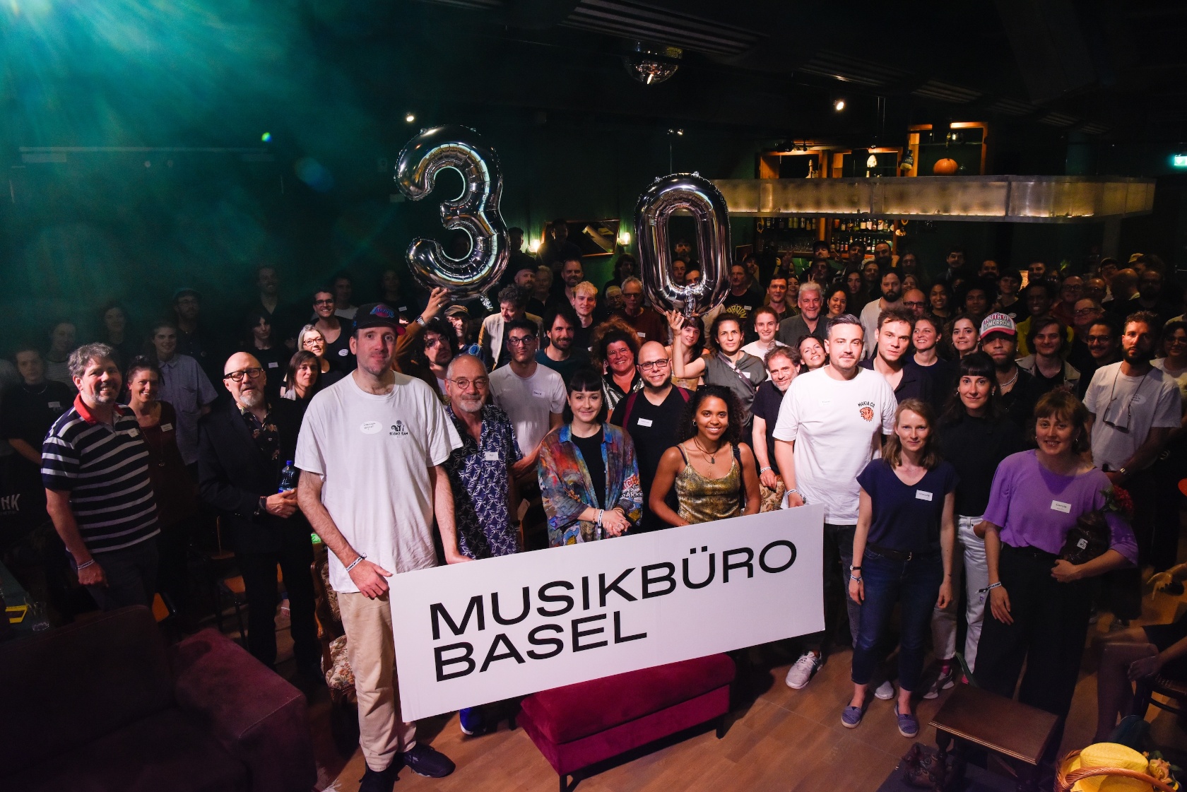 Mitglieder des Vereins Musikbüro Basel an der Mitgliederversammlung 2024 © Dominik Asche