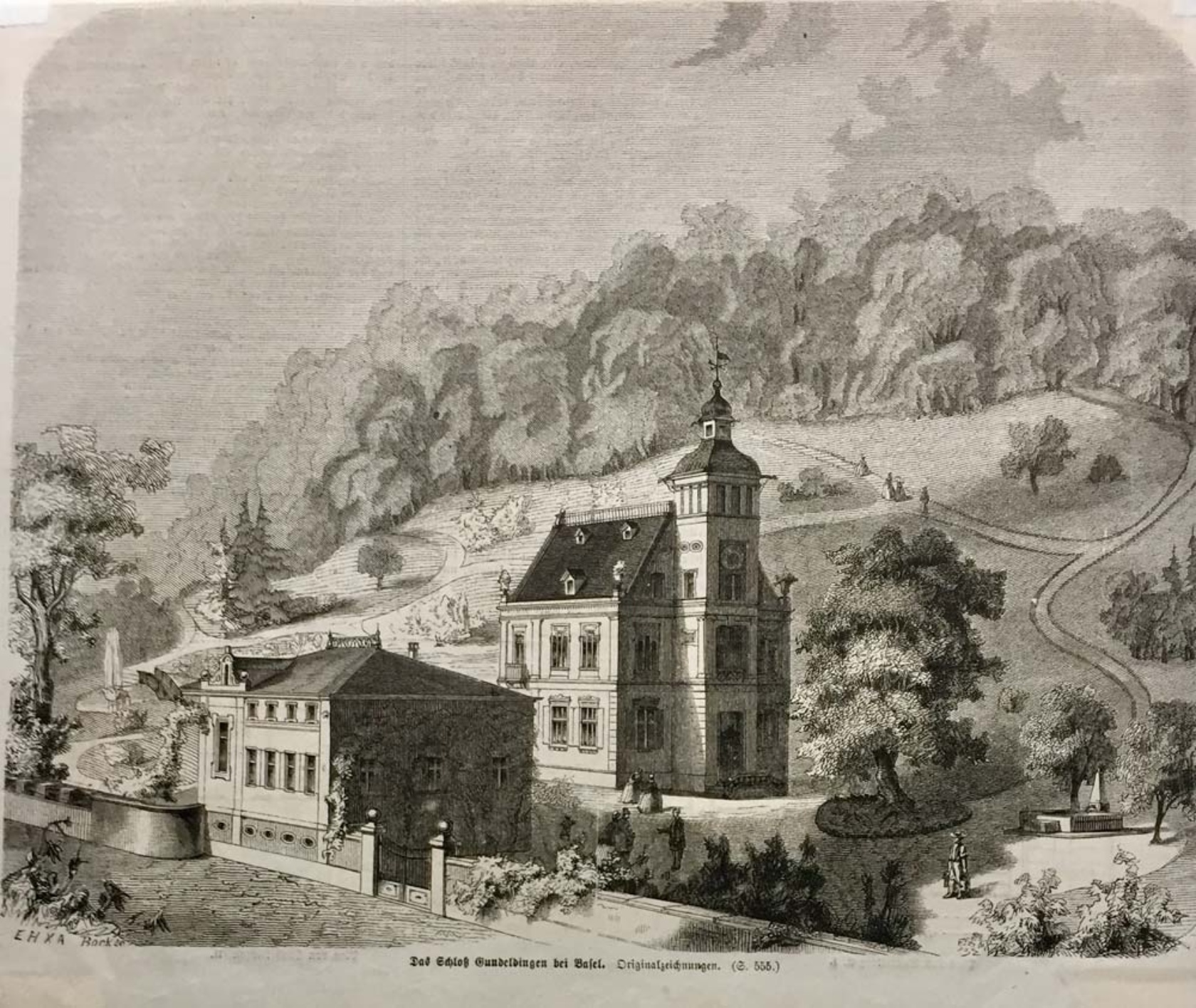 Schloss Gundeldingen, 1875. Quelle: www.swisscastles.ch