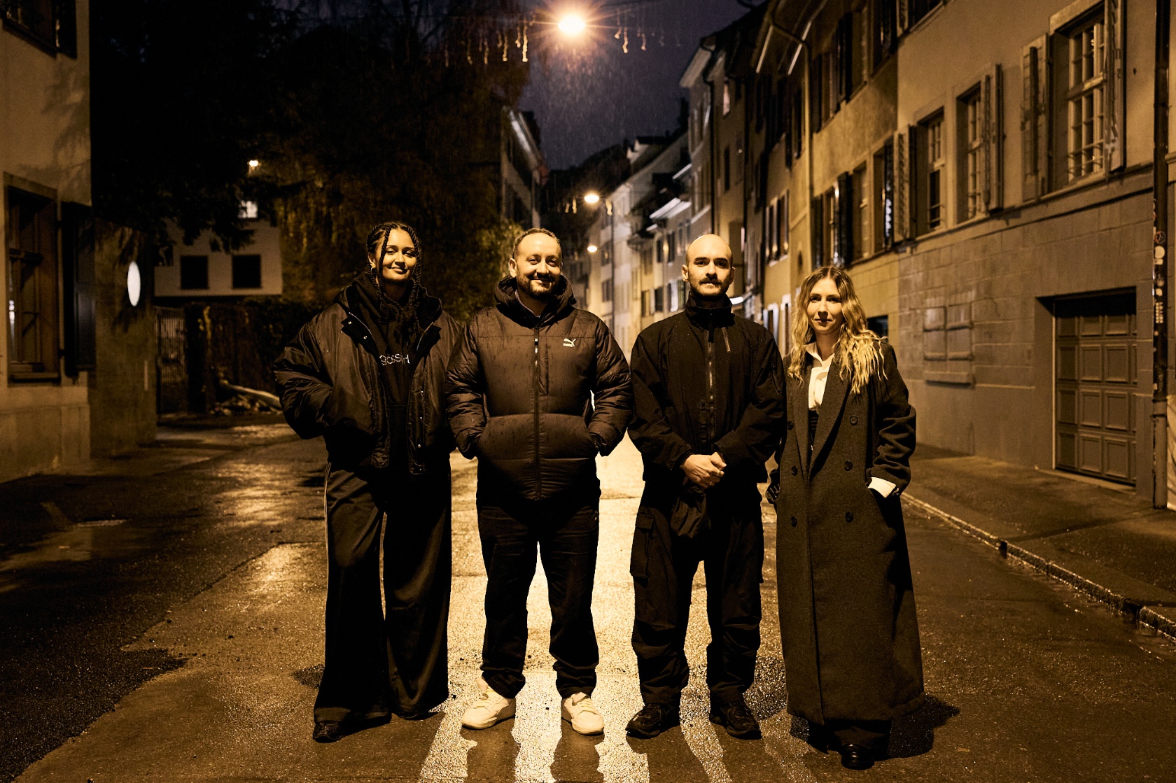 Die Jury vlnr. Sirah Nying, Maurice Könz, Benjamin Ramsauer & Aline Fürer