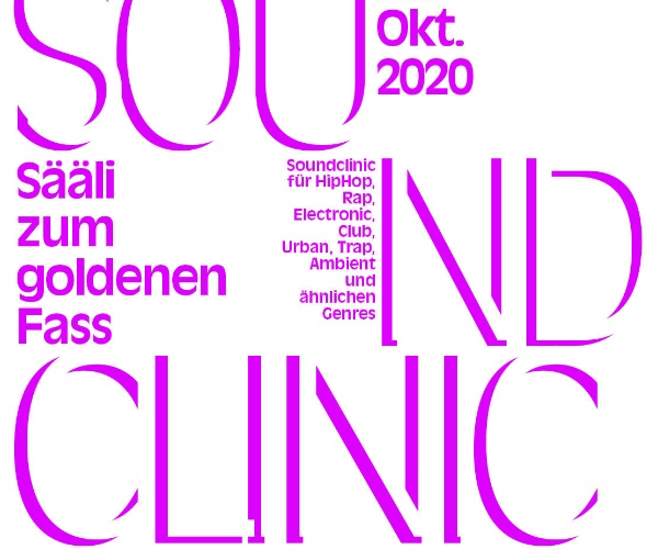 Nun doch nur virtuell: Soundclinic 22.10.