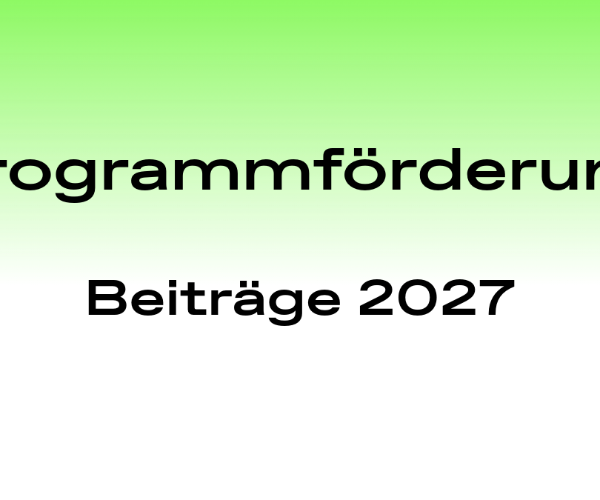 Programmförderung 2027 - Förderbeiträge für die Basler Nachtkultur