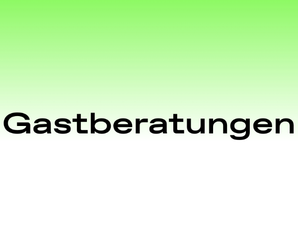 Gastberatungen - Noch mehr Expertise für Musikschaffende