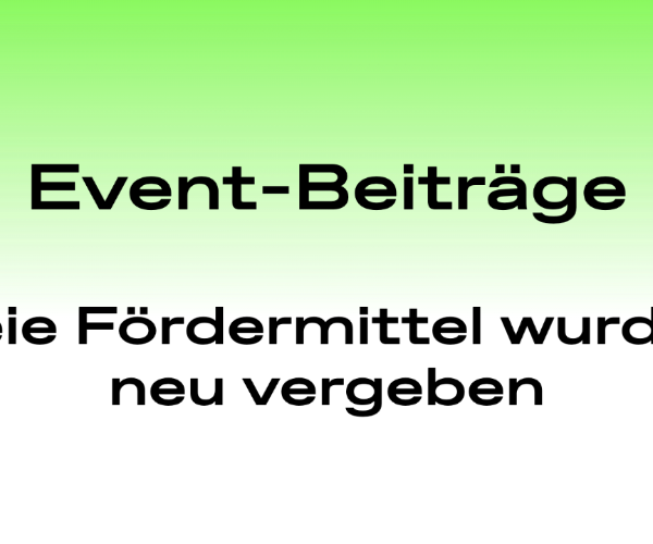 Eventbeiträge an drei Clubs und Veranstaltende